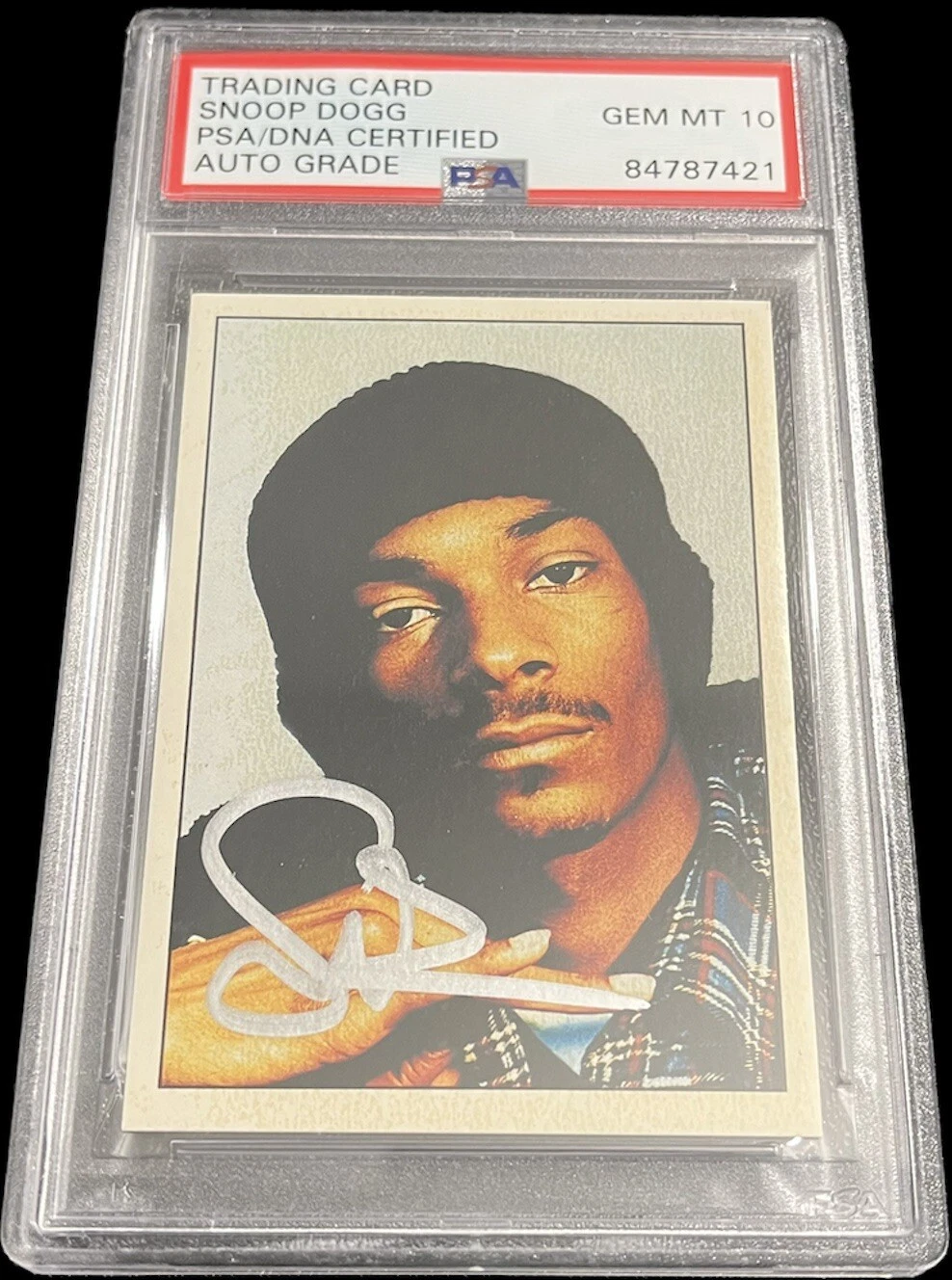 Snoop Dogg Signed 1995 Panini Smash Hits Rookie Card #123 Psa/Dna GEM MT 10 AUTO