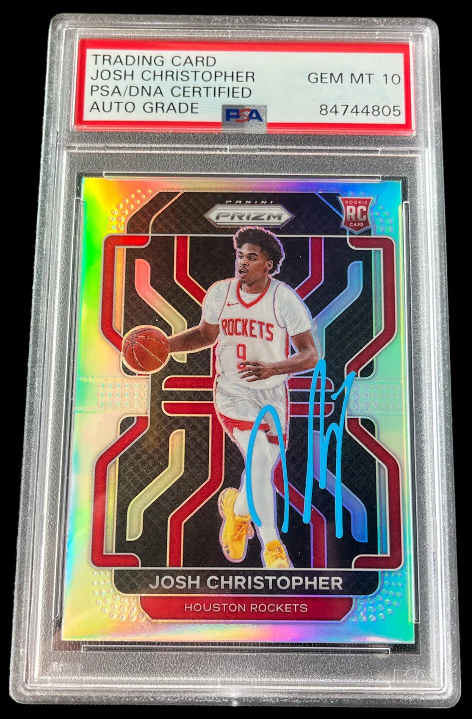 Josh Christopher Signed 2021 Prizm Silver Rookie Card #324 Psa GEM MINT 10 AUTO