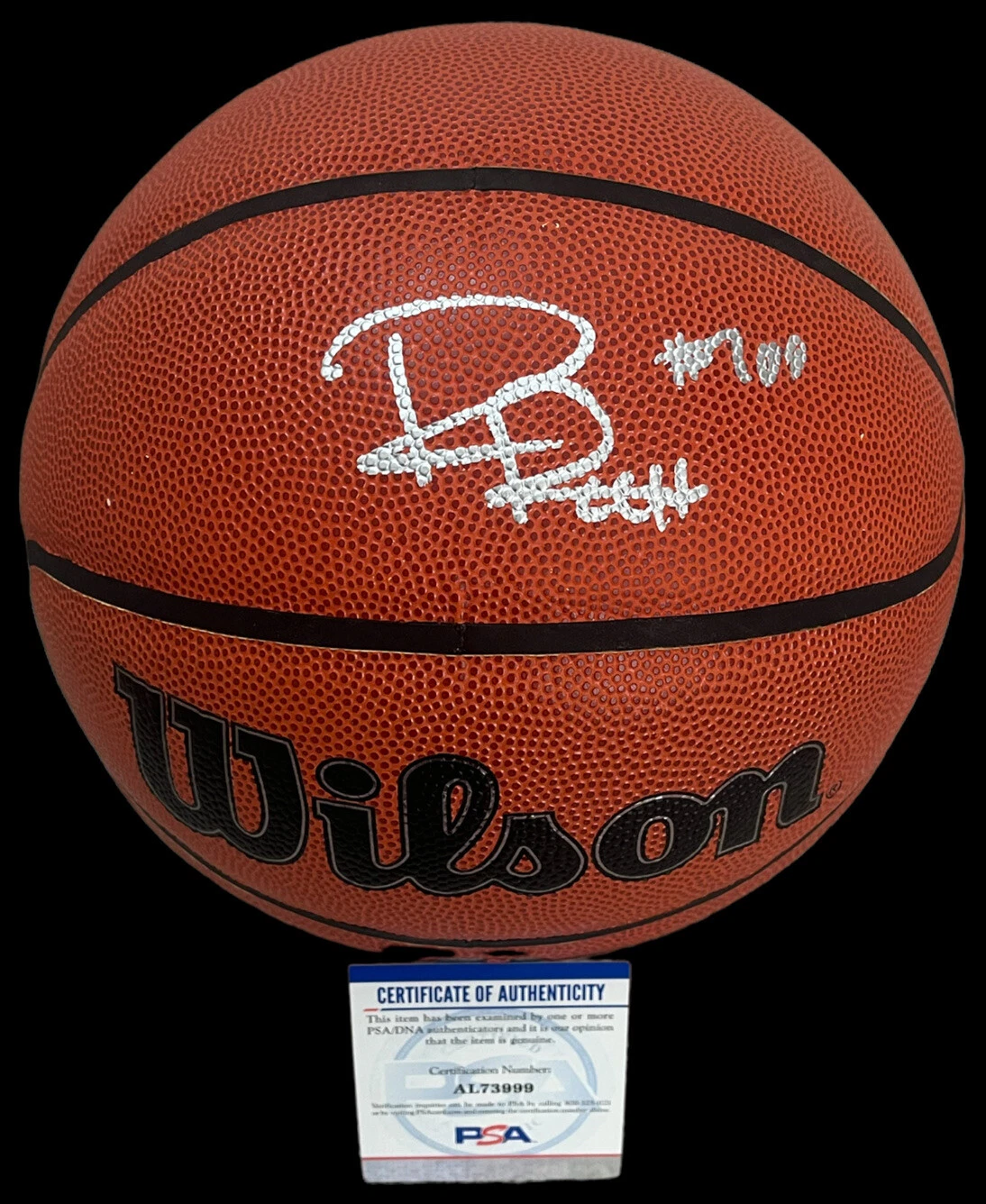 Roddy Ricch Signed Autographed NBA Wilson Basketball Psa/Dna Coa #700 The Box