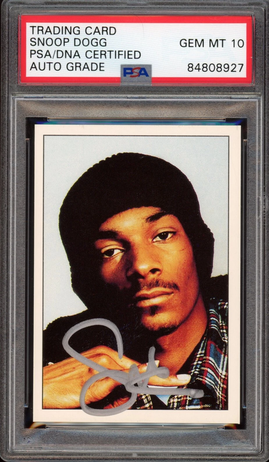 Snoop Dogg Signed 1995 Panini Smash Hits Rookie Card #123 Psa/Dna GEM MT 10 AUTO