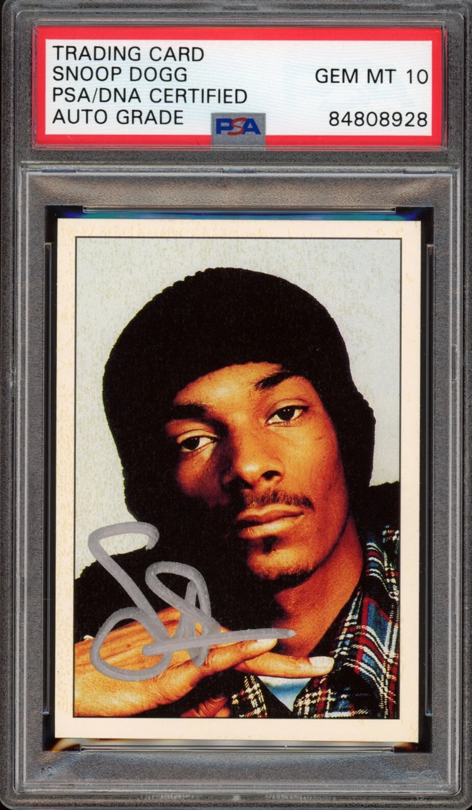 Snoop Dogg Signed 1995 Panini Smash Hits Rookie Card #123 Psa/Dna GEM MT 10 AUTO