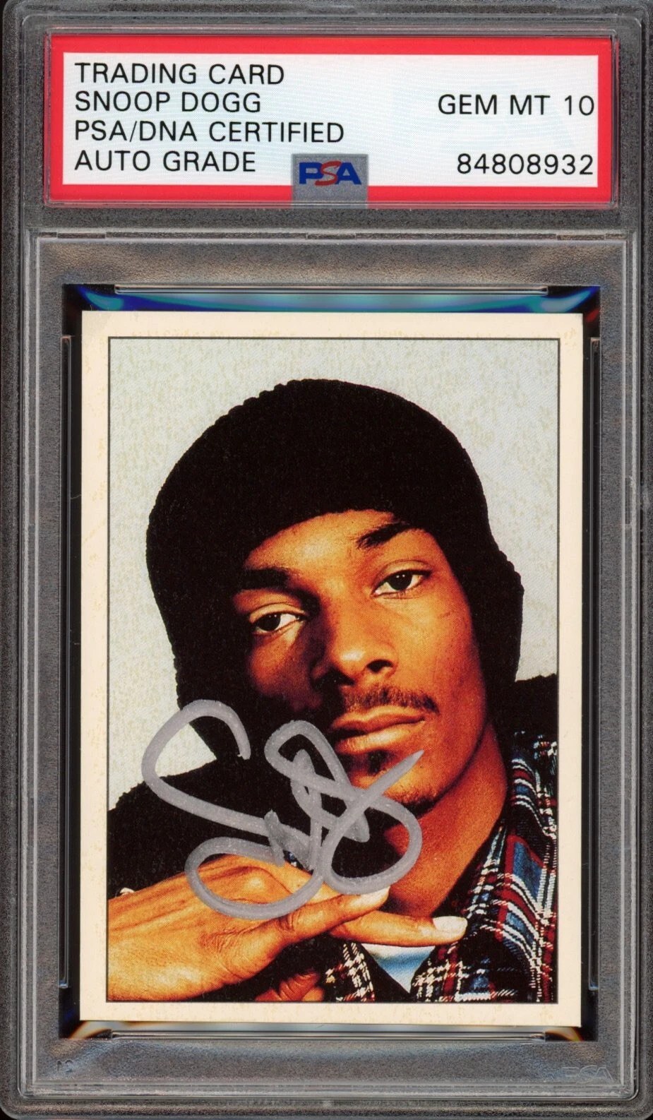 Snoop Dogg Signed 1995 Panini Smash Hits Rookie Card #123 Psa/Dna GEM MT 10 AUTO