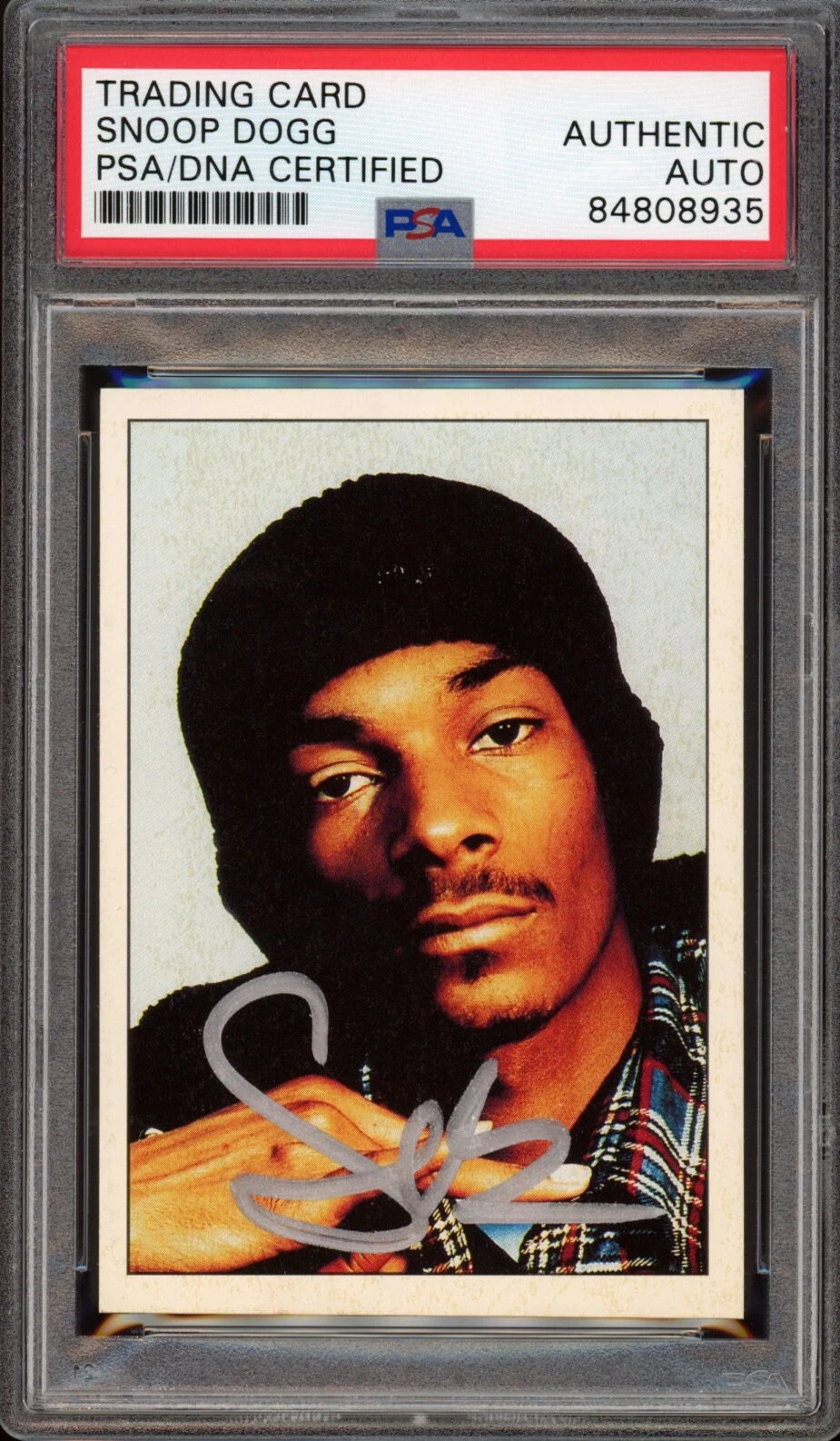 Snoop Dogg Signed 1995 Panini Smash Hits Rookie Card Auto #123 Psa/Dna Slab RC