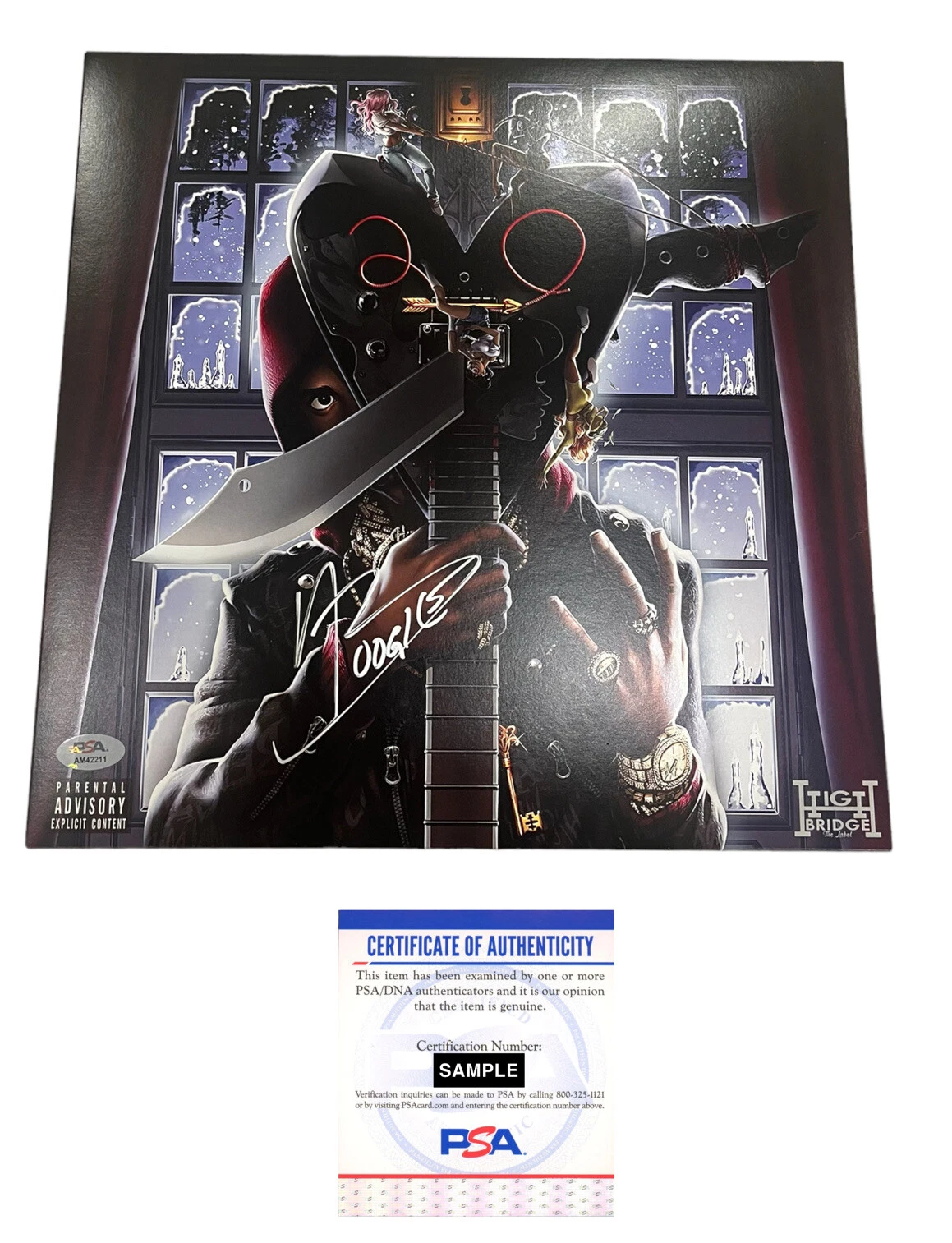 A-Boogie Wit Da Hoodie Signed Autograph Artist 2.0 Vinyl Record LP Psa/Dna Coa