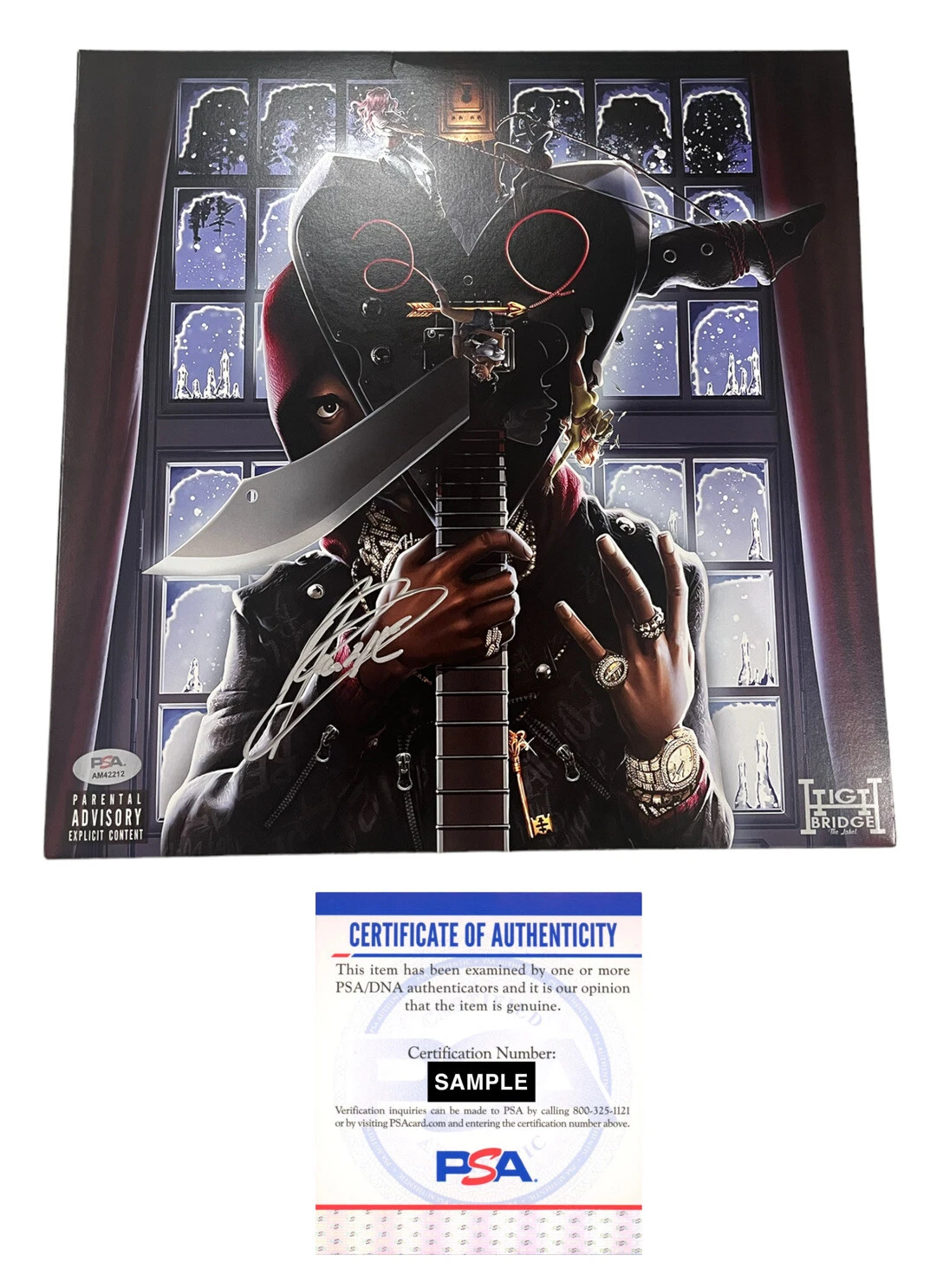 A-Boogie Wit Da Hoodie Signed Autograph Artist 2.0 Vinyl Record LP Psa/Dna Coa