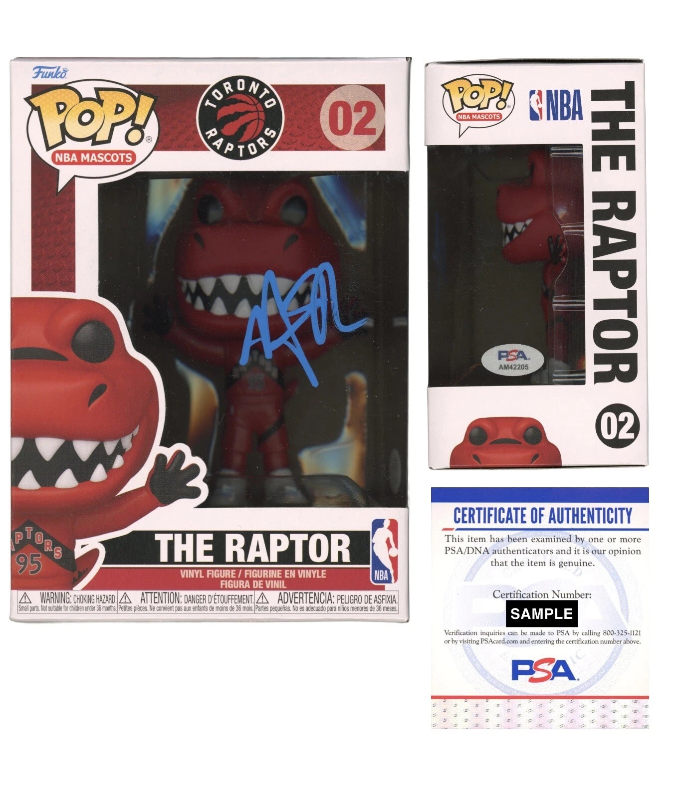 Nick Nurse Signed Autographed NBA The Raptor Funko Pop #02 Psa/Dna Coa Raptors