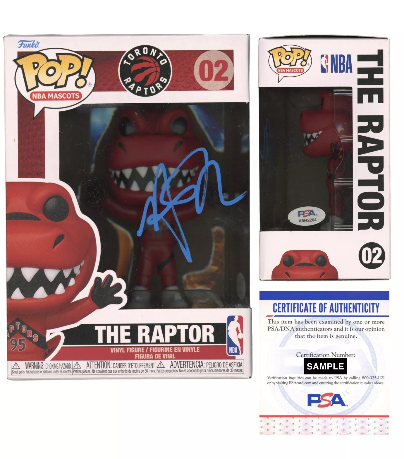 Nick Nurse Signed Autographed NBA The Raptor Funko Pop #02 Psa/Dna Coa Raptors