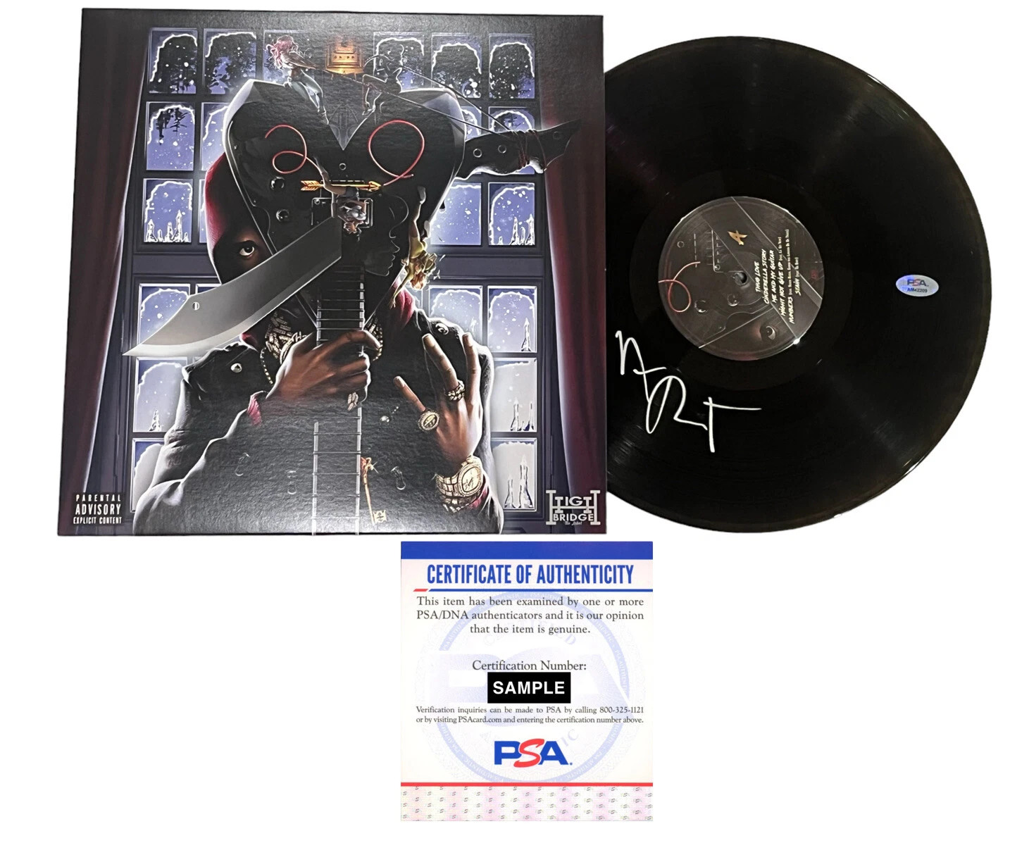 A-Boogie Wit Da Hoodie Signed Autograph Artist 2.0 Vinyl Disc Record LP Psa/Dna