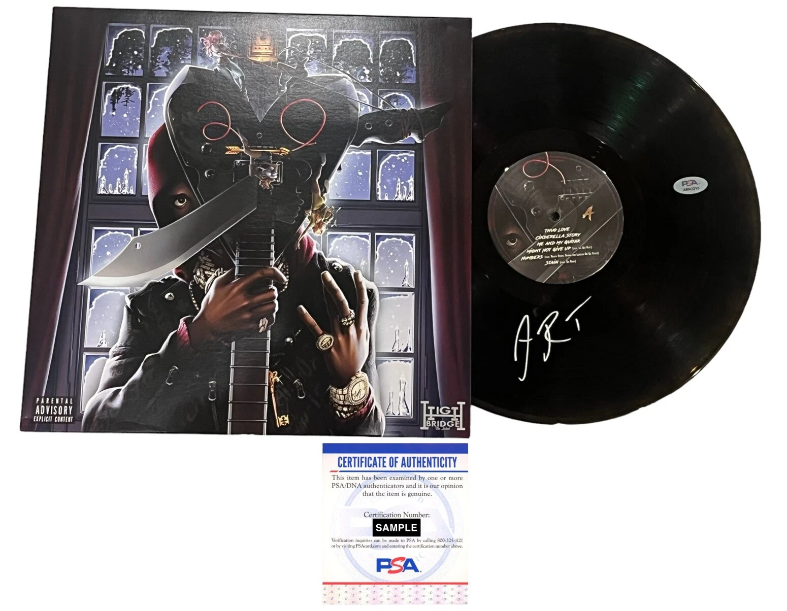 A-Boogie Wit Da Hoodie Signed Autograph Artist 2.0 Vinyl Disc Record LP Psa/Dna