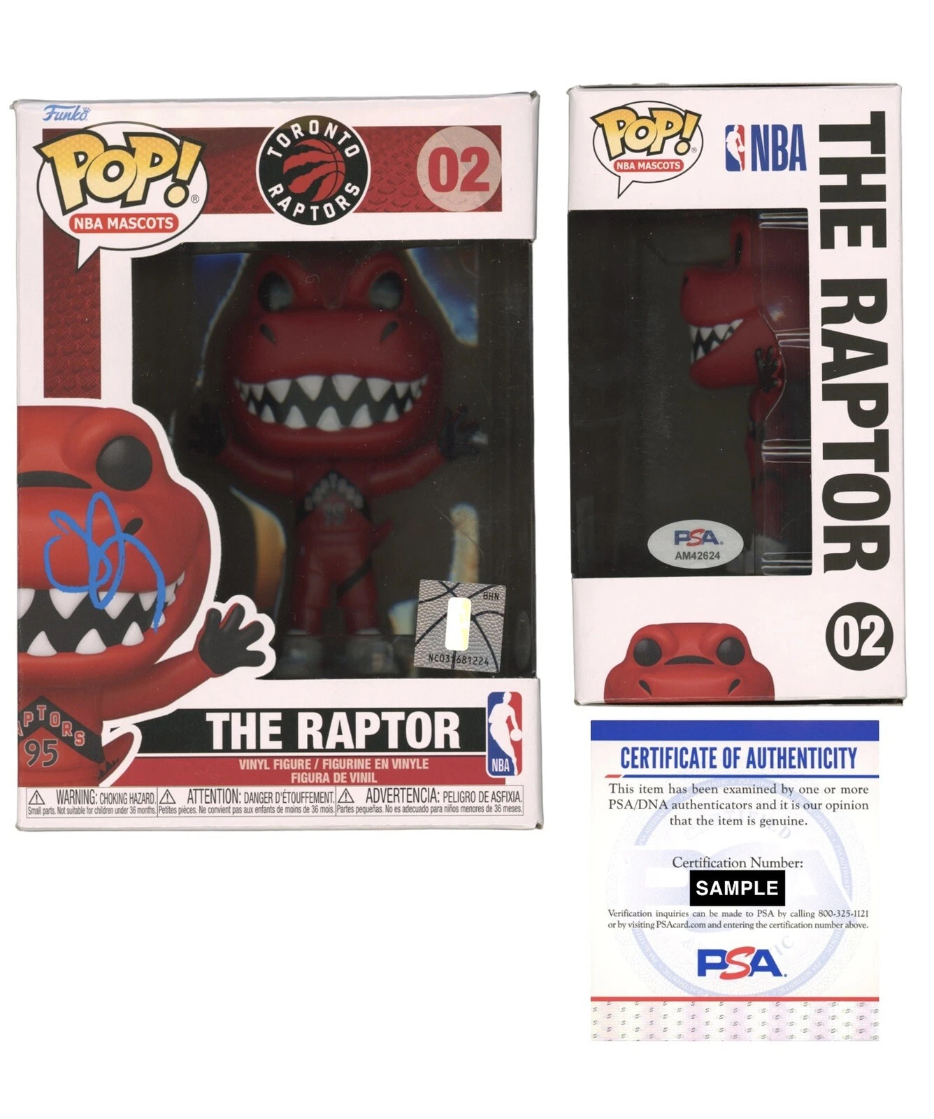 OG Anunoby Signed Autographed NBA The Raptor Funko Pop #02 Psa/Dna Coa Raptors