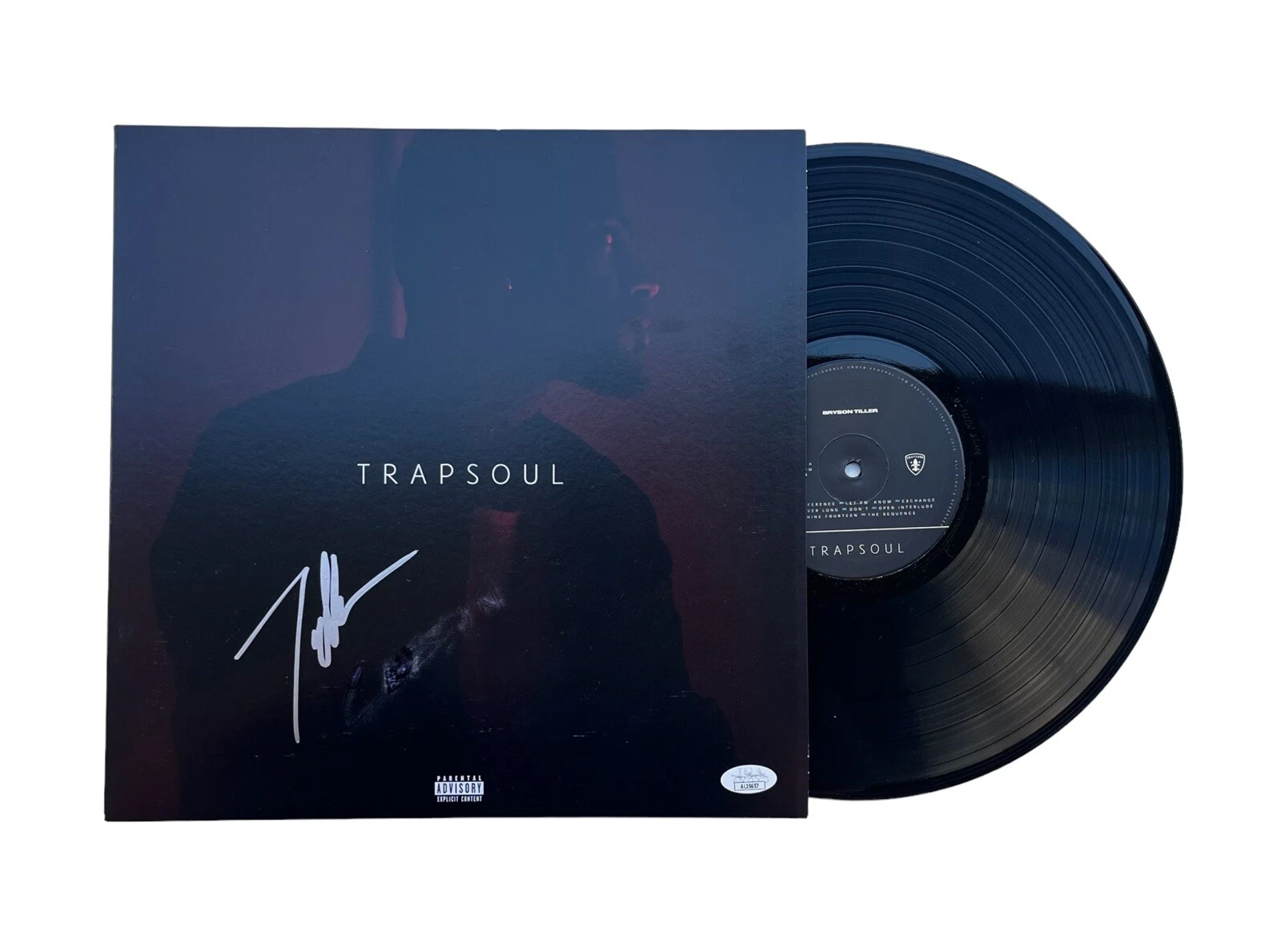Bryson Tiller Signed Autograph T R A P S O U L Trap Soul Vinyl LP Album JSA Coa