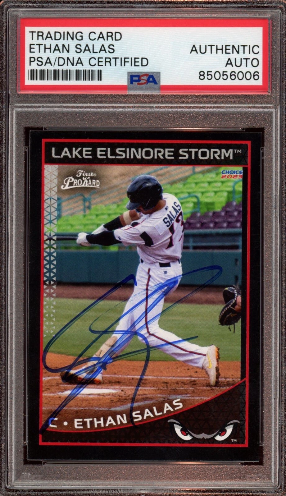 Ethan Salas Signed 2023 Choice First Pro Rookie Card Auto /500 Psa/Dna Padres