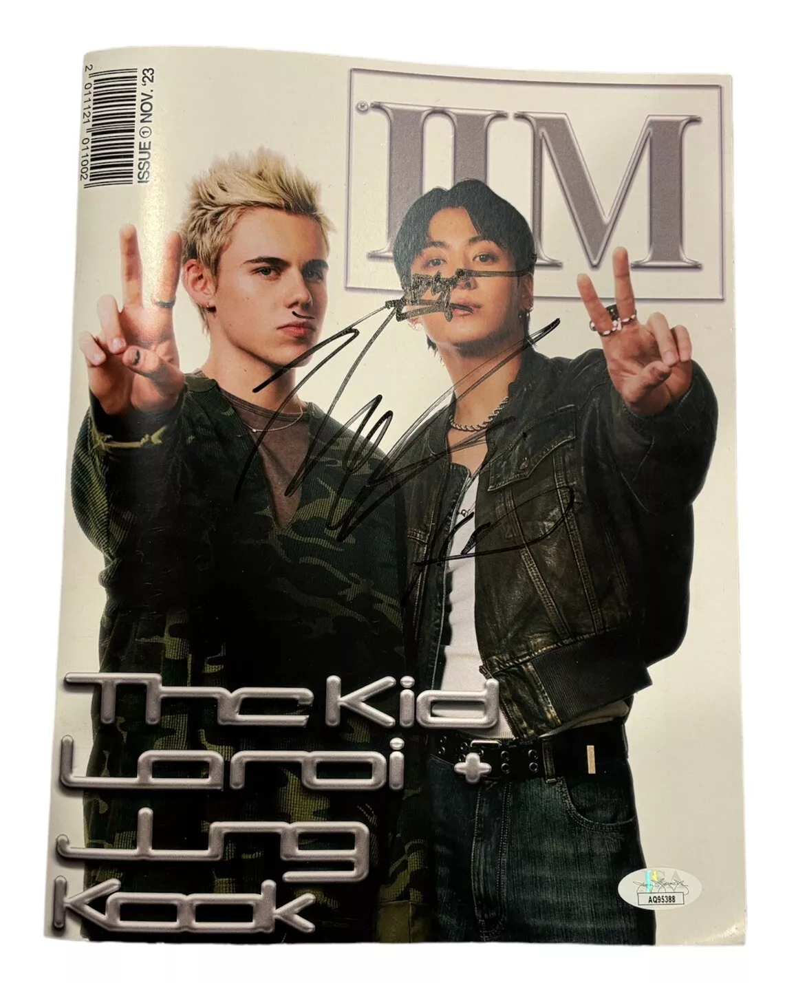 The Kid Laroi Signed Autographed Too Much Magazine Cover Auto Jsa Coa Jungkook