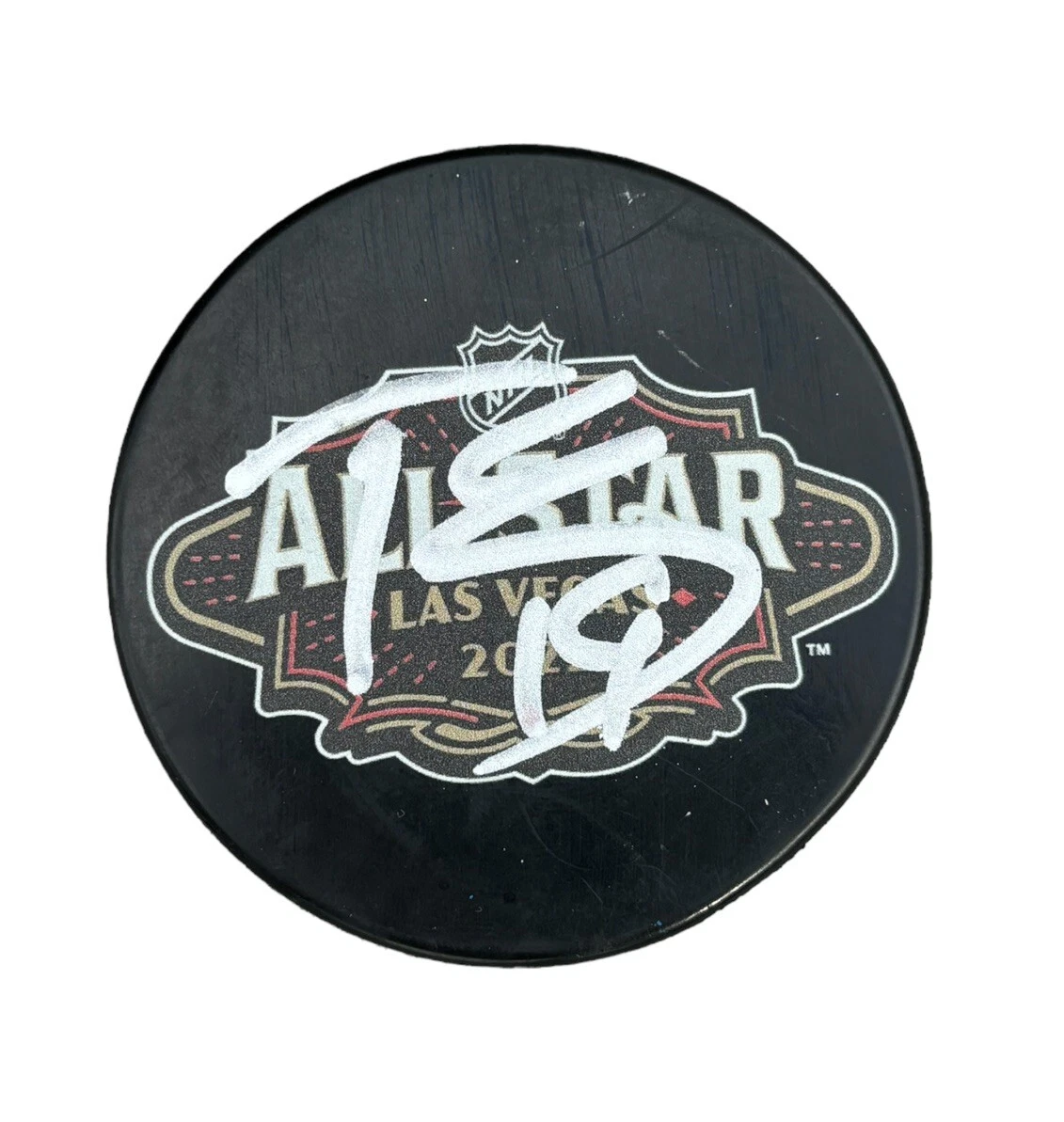 Troy Terry Signed Autographed 2022 NHL All Star Game Puck Anaheim Ducks Auto