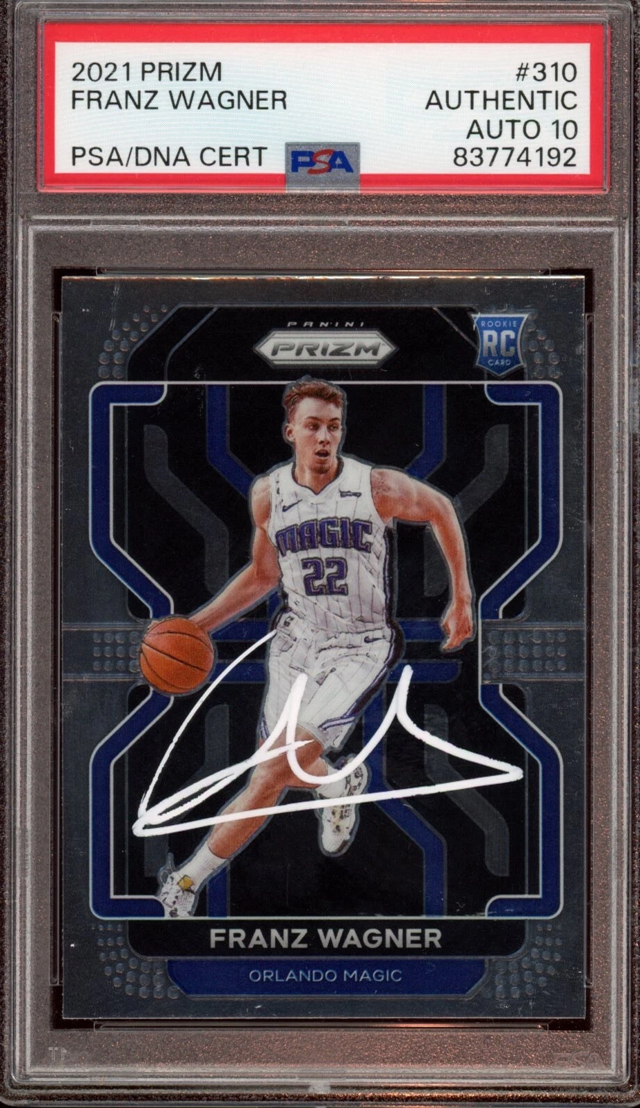 2021 Panini Prizm #310 Franz Wagner Rookie Card Psa GEM MINT 10 AUTO RC