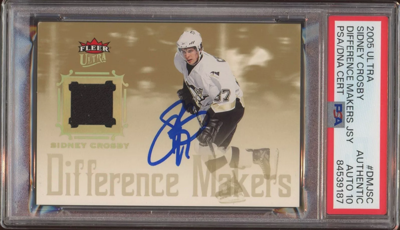 2005 Fleer Ultra Sidney Crosby Rookie Difference Makers RPA Psa GEM MINT 10 AUTO
