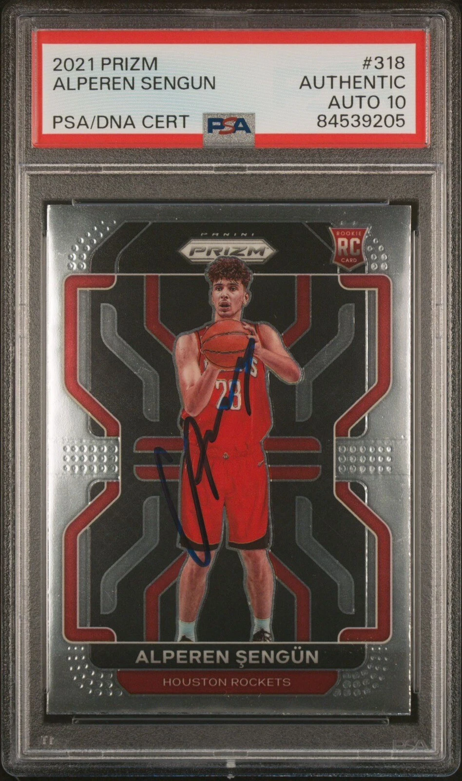 2021 Panini Prizm #318 Alperen Sengun Rookie Card Psa GEM MINT 10 AUTO RC