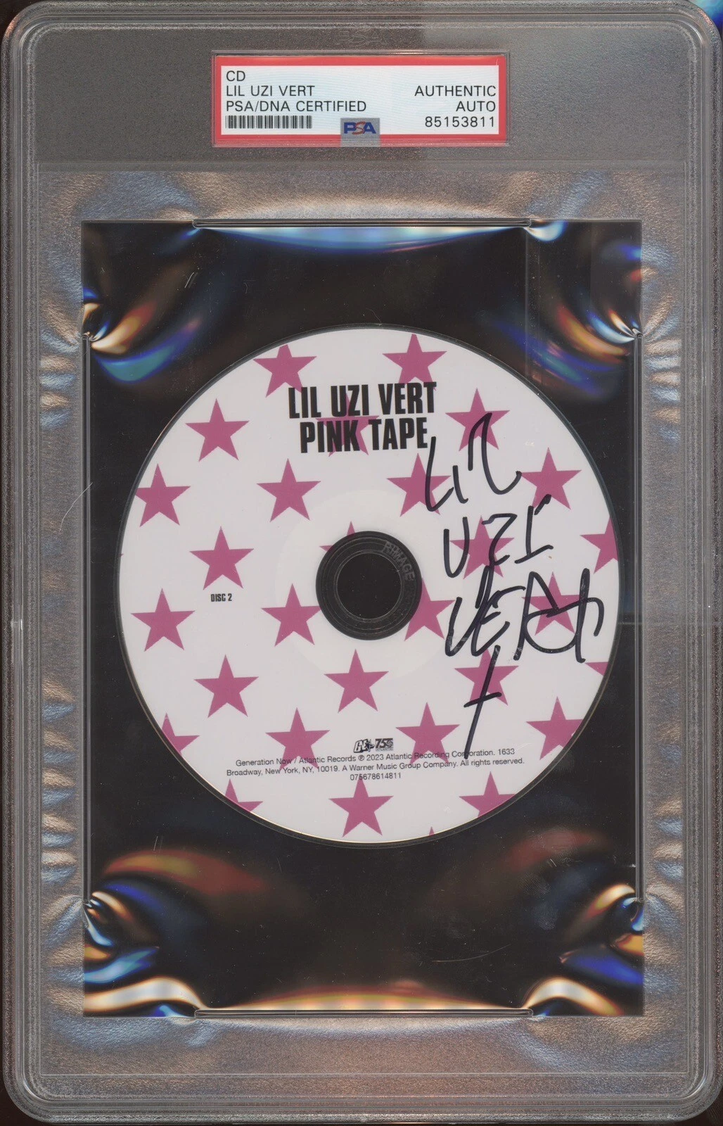 Lil Uzi Vert Signed Autographed CD Pink Tape Psa/Dna Encapsulated Auto