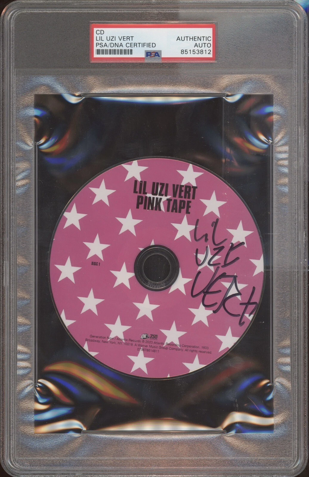 Lil Uzi Vert Signed Autographed CD Pink Tape Psa/Dna Encapsulated Auto