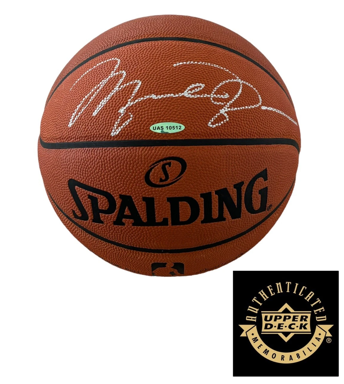 Michael Jordan Signed Official NBA Spalding Game Basketball Upper Deck COA Auto