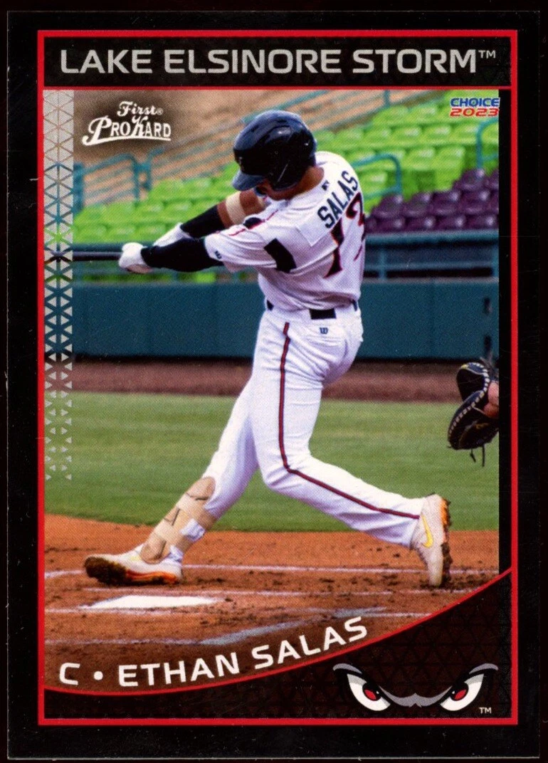 2023 Choice Lake Elsinore Storm Ethan Salas 1st Pro Rookie Card /500 RC Padres