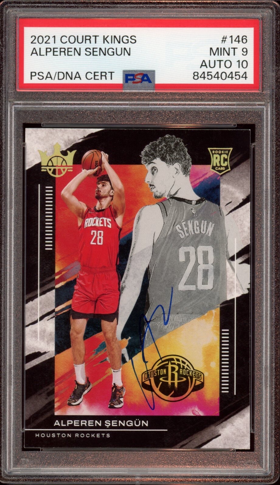 2021 Court Kings #146 Alperen Sengun Level III Rookie Auto Psa MINT 9/GEM MT 10