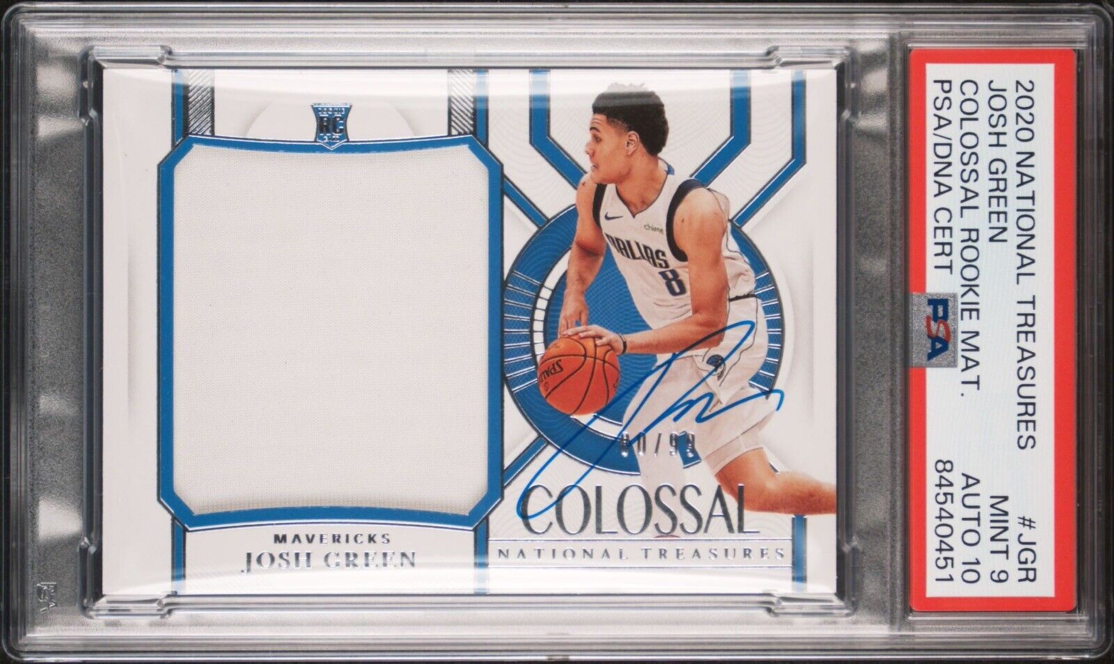 2020 National Treasures Josh Green Rookie Colossal RPA Auto /99 Psa MINT 9/10