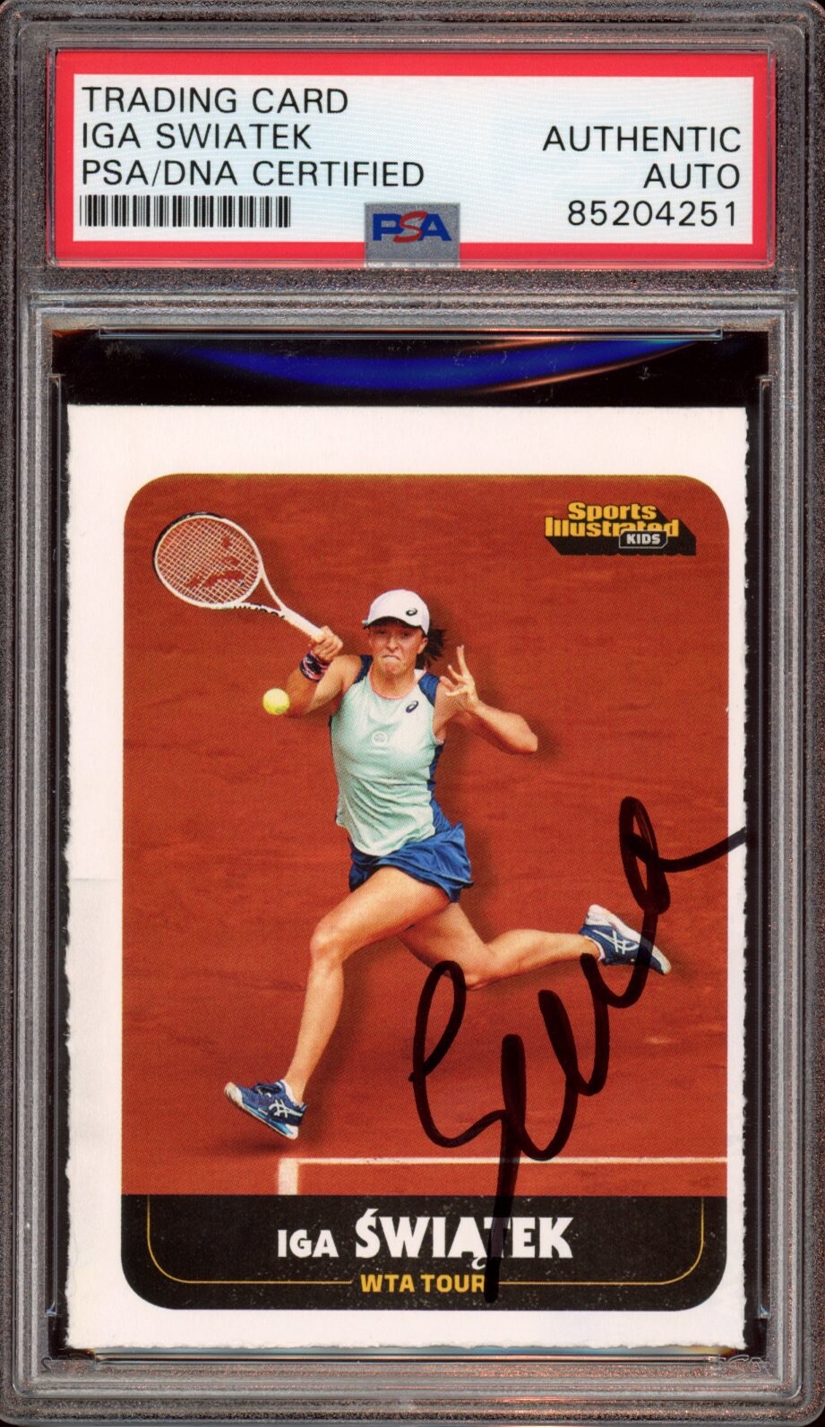 Iga Swiatek Signed 2022 Sports Illustrated SI For Kids Rookie Card Auto Psa/Dna