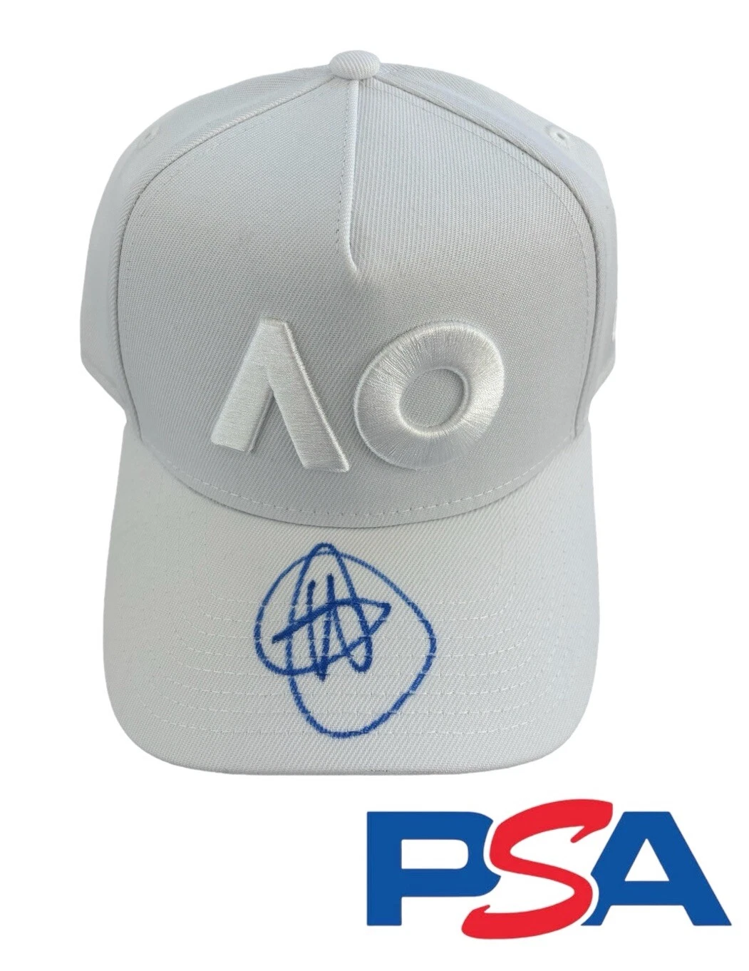 Novak Djokovic Signed Autographed Australian Open AO Tennis Hat Psa/Dna Coa Auto