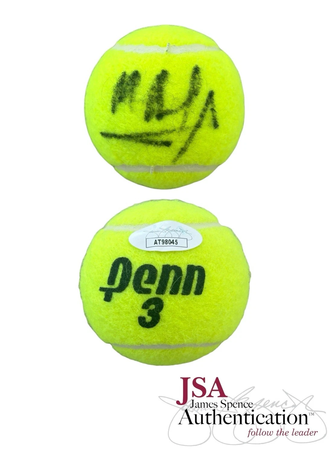 Mirra Andreeva Signed Penn Tennis Ball JSA COA Auto Wimbledon French AO US OPEN