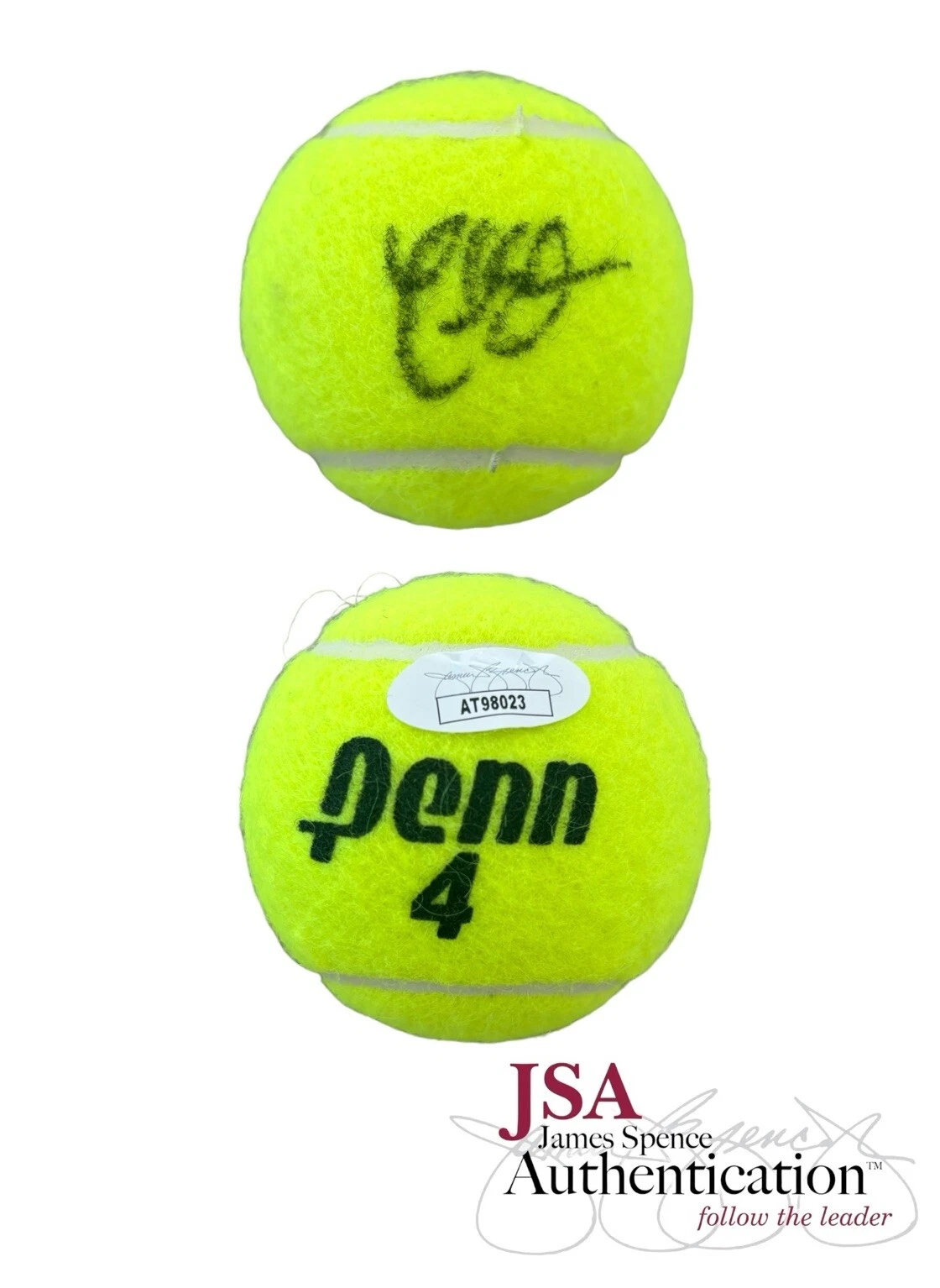 Chris Christopher Eubanks Signed Autographed Penn Tennis Ball JSA COA Wimbledon