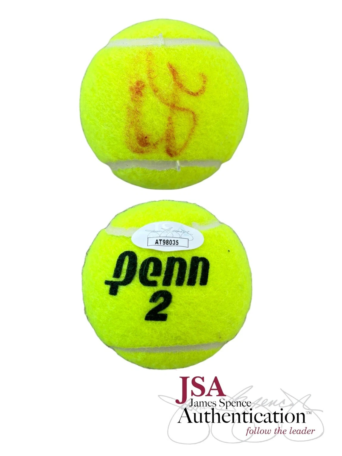 Alexander Sascha Zverev Signed Penn Tennis Ball Auto JSA 2025 Australian Open