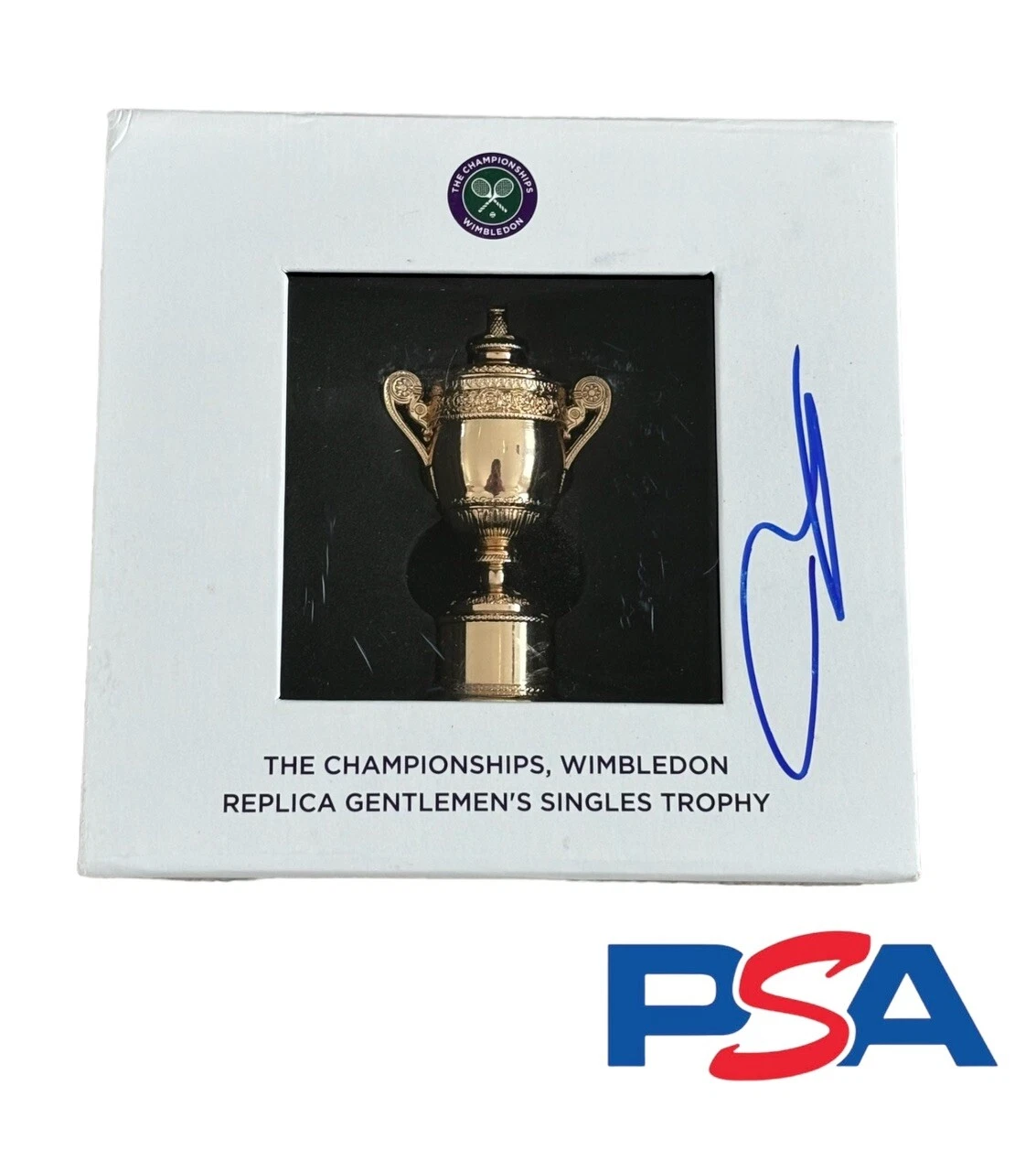 Andy Murray Signed The Championships Wimbledon Mini Trophy Psa/Dna Autograph
