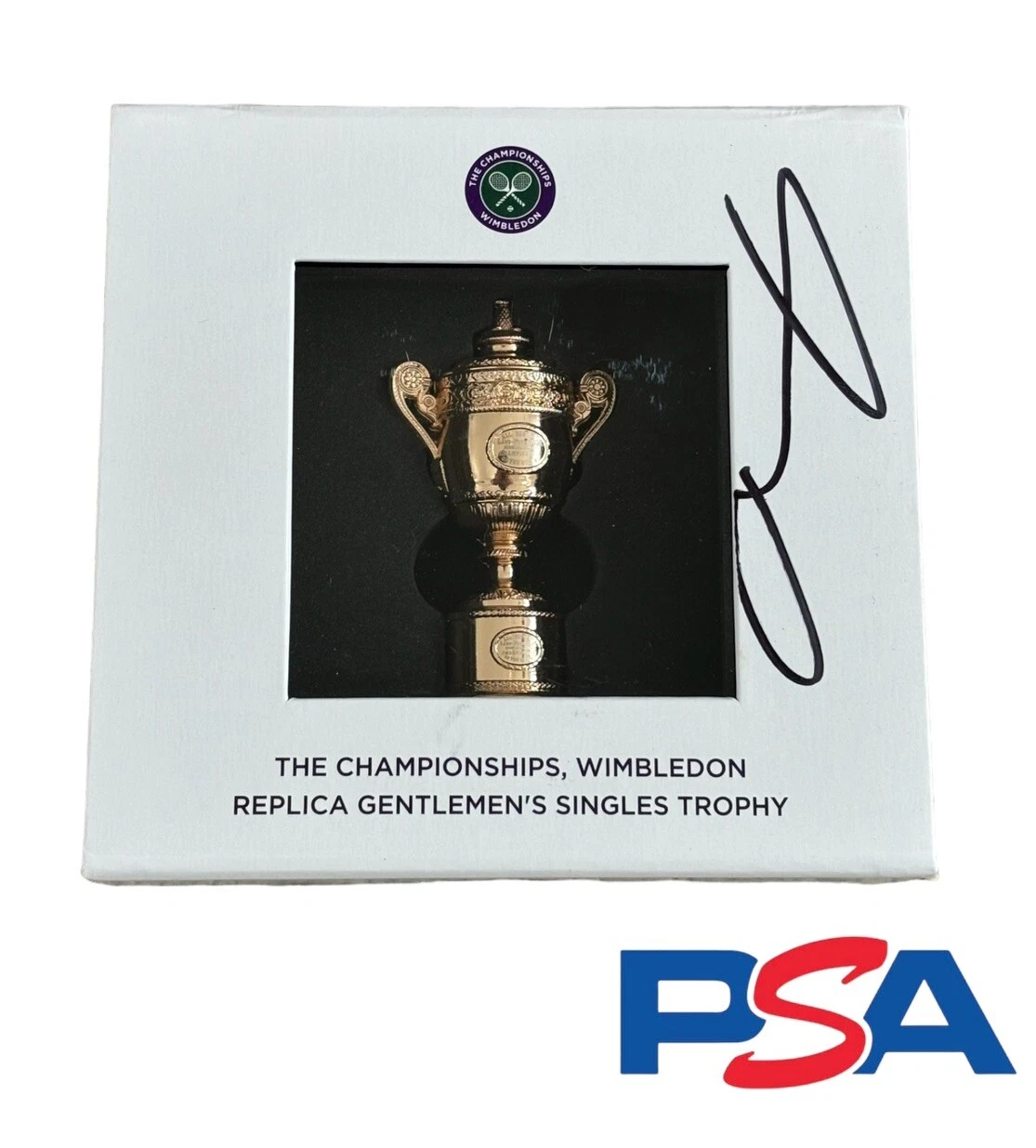 Andy Murray Signed The Championships Wimbledon Mini Trophy Psa/Dna Autograph
