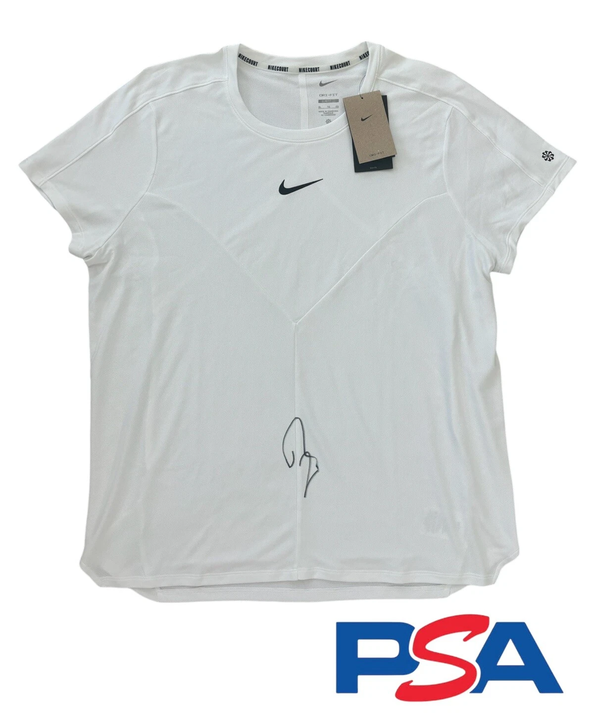Rafael Rafa Nadal Signed Autograph Nike Court Tennis Shirt Psa/Dna Roland Garros
