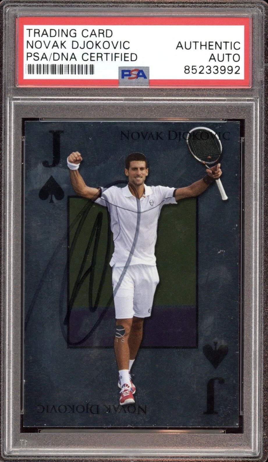 Novak Djokovic Signed 2011 Ace Authentic #RF15 Match Point 2 Royal Card Psa Auto