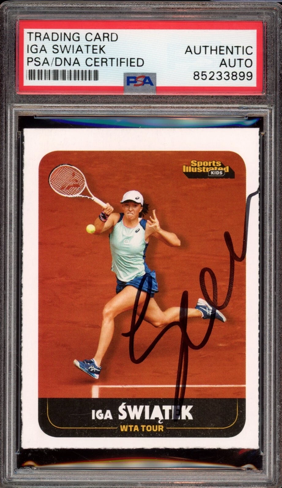Iga Swiatek Signed 2022 Sports Illustrated For Kids #1034 Rookie Card Psa Auto