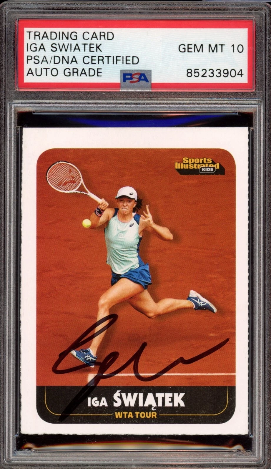 Iga Swiatek Signed 2022 Sports Illustrated For Kids Rookie Psa GEM MT 10 AUTO RC