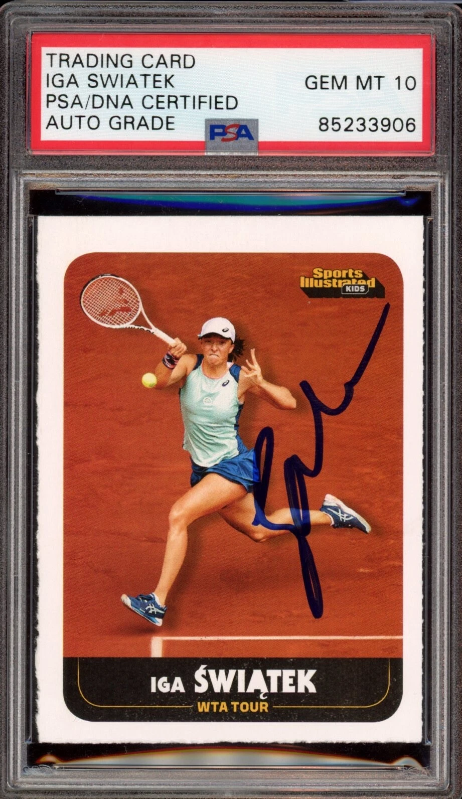 Iga Swiatek Signed 2022 Sports Illustrated For Kids Rookie Psa GEM MT 10 AUTO RC