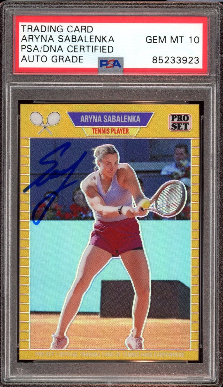 Aryna Sabalenka Signed 2023 Leaf Web Exclusives Gold Rookie /199 Psa GEM 10 AUTO