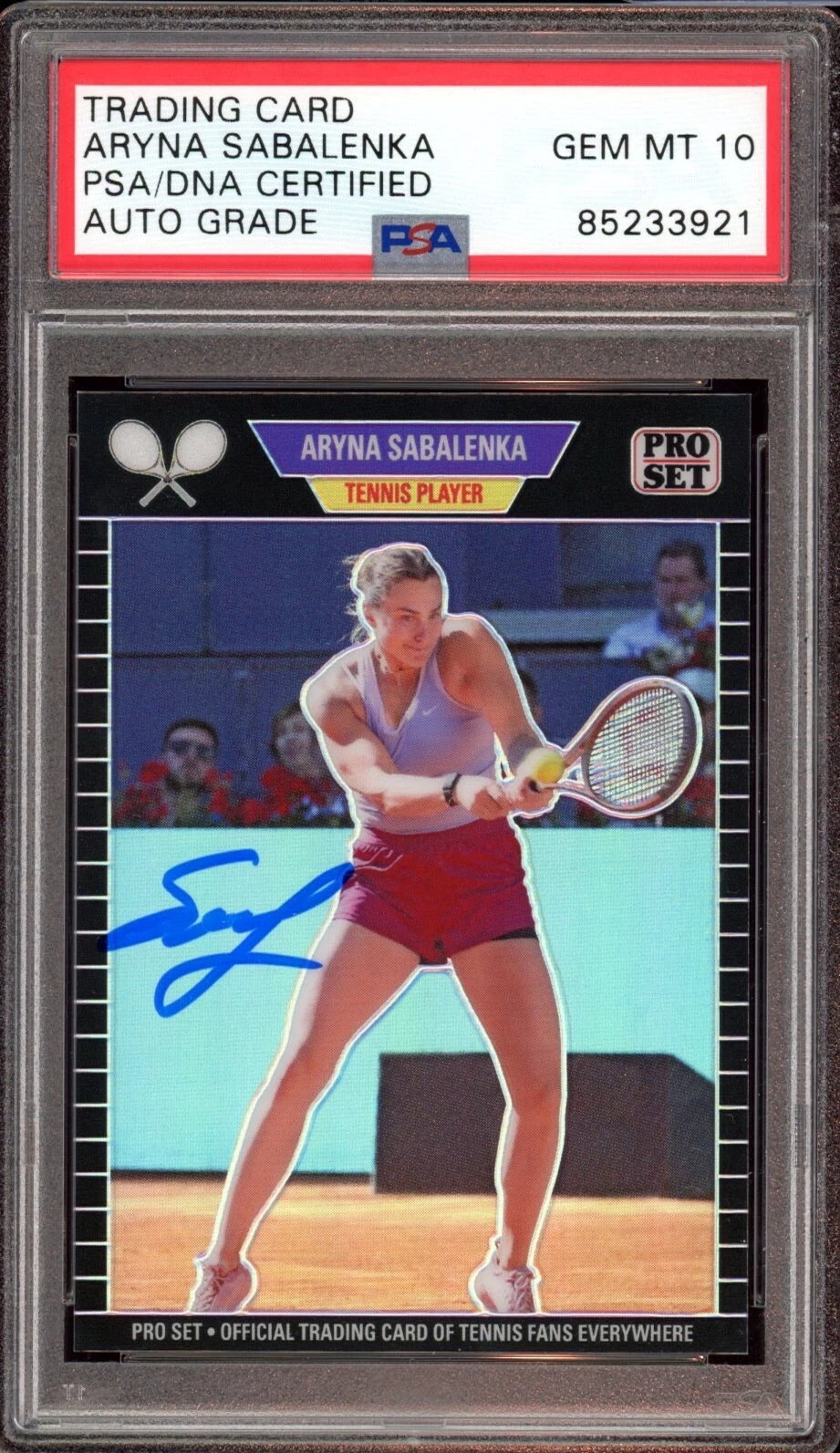 Aryna Sabalenka Signed 2023 Leaf Web Exclusives Black Rookie /49 Psa GEM 10 AUTO