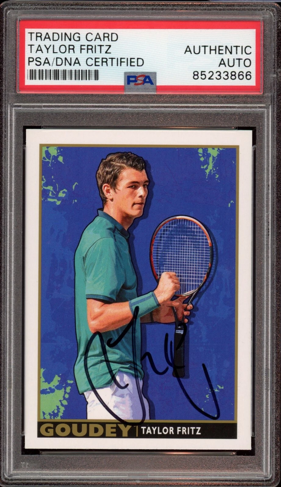 TAYLOR FRITZ SIGNED 2017 UPPER DECK GOODWIN CHAMPIONS #G9 GOUDEY ROOKIE CARD PSA COLLECTIBLE MEMORABILIA