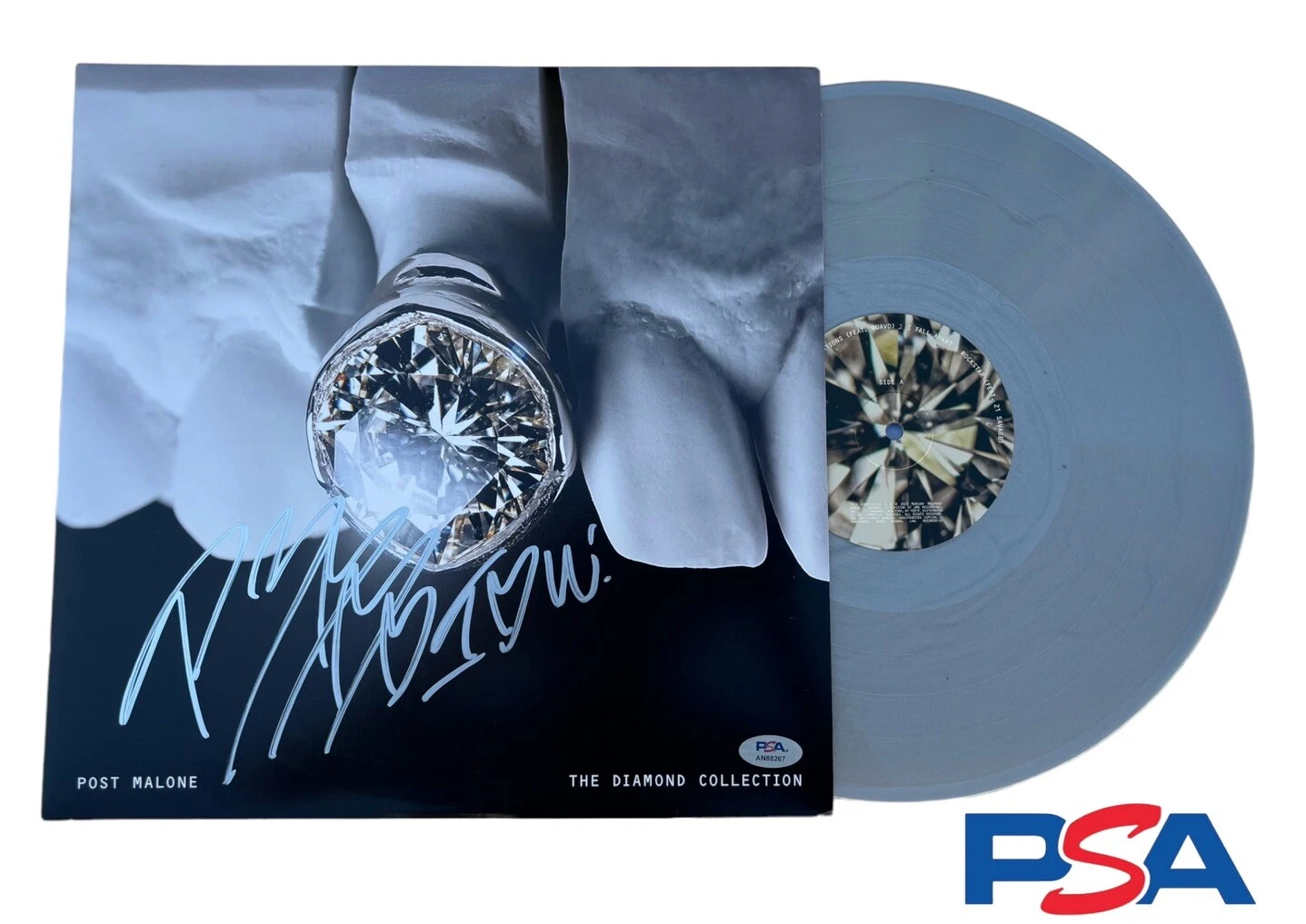 Post Malone Signed Autograph The Diamond Collection Vinyl LP Album Psa/Dna Auto