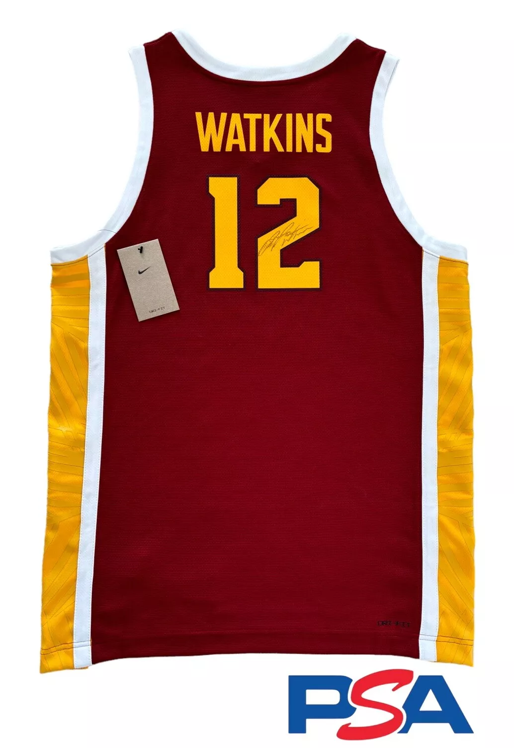 JuJu Watkins Signed Authentic Nike NCAA USC Trojans #12 Jersey Psa/Dna Coa Auto