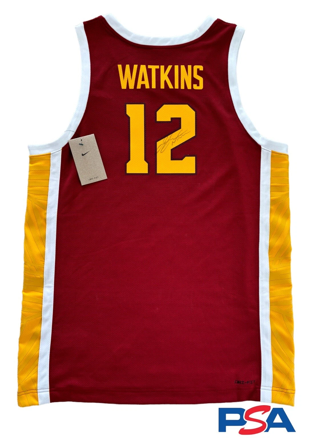 JuJu Watkins Signed Authentic Nike NCAA USC Trojans #12 Jersey Psa/Dna Coa Auto
