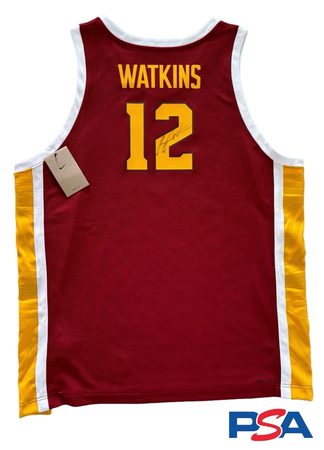 JuJu Watkins Signed Authentic Nike NCAA USC Trojans #12 Jersey Psa/Dna Coa Auto