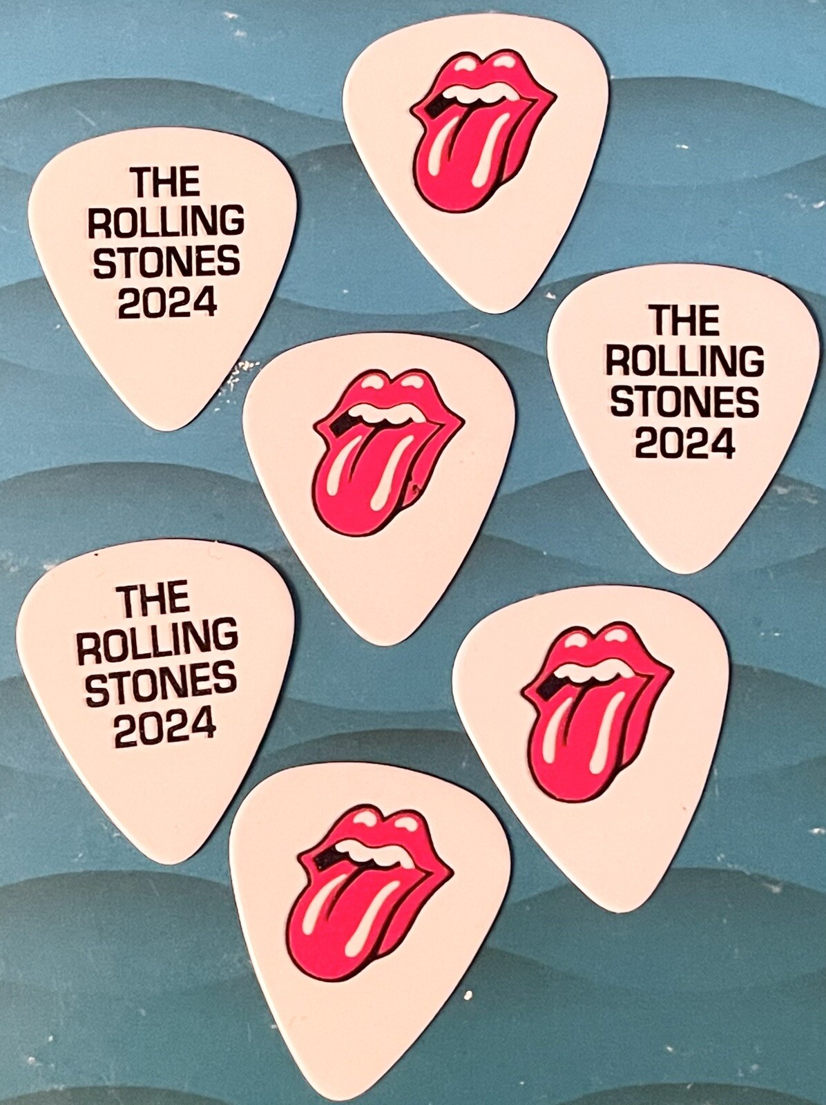 2024 ROLLING STONES HACKNEY DIAMONDS TOUR OFFICIAL GUITAR PICK SUPER RARE COLLECTIBLE MEMORABILIA