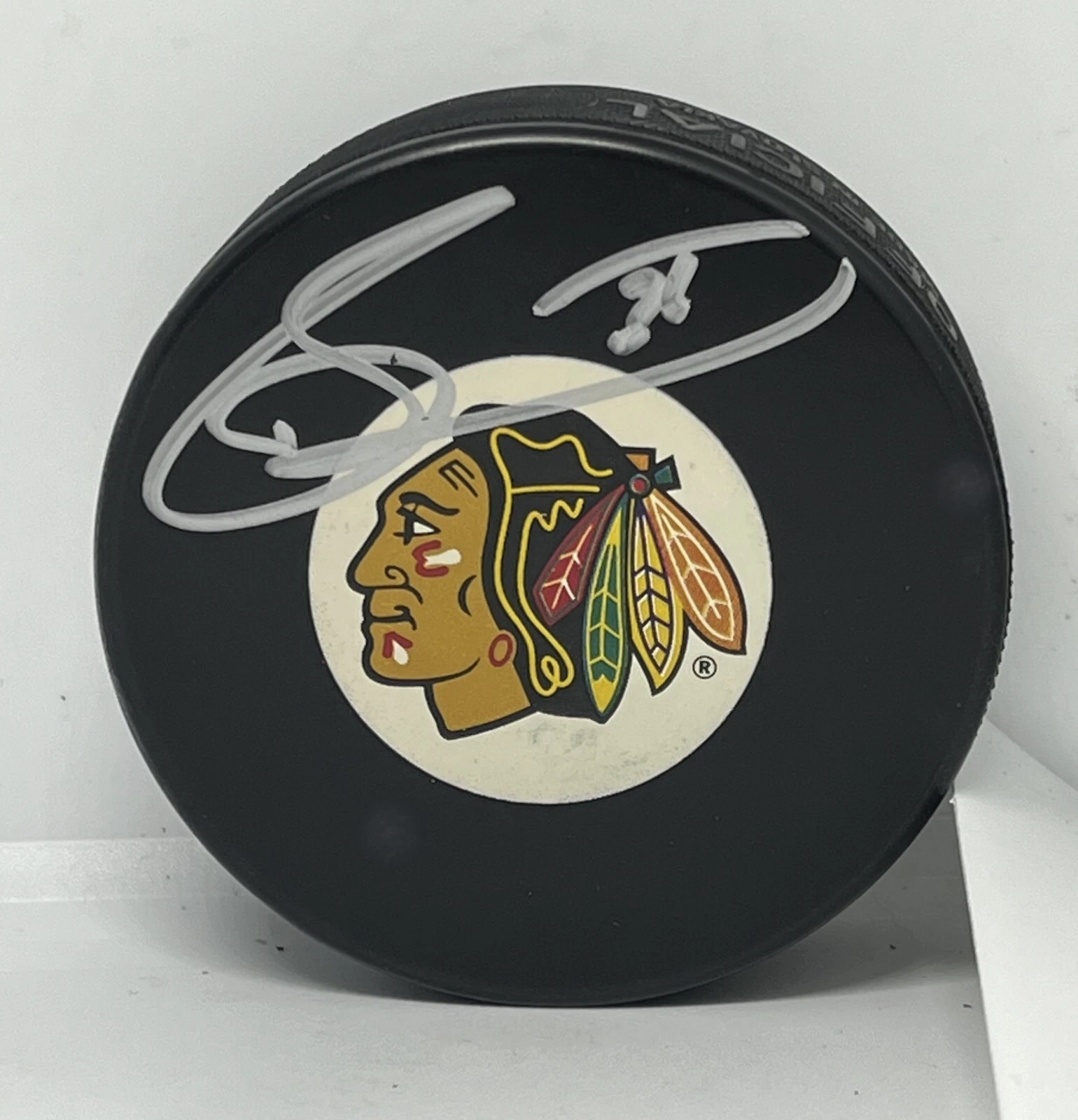 Dave Bolland signed Chicago Blackhawks Puck autographed Hawks