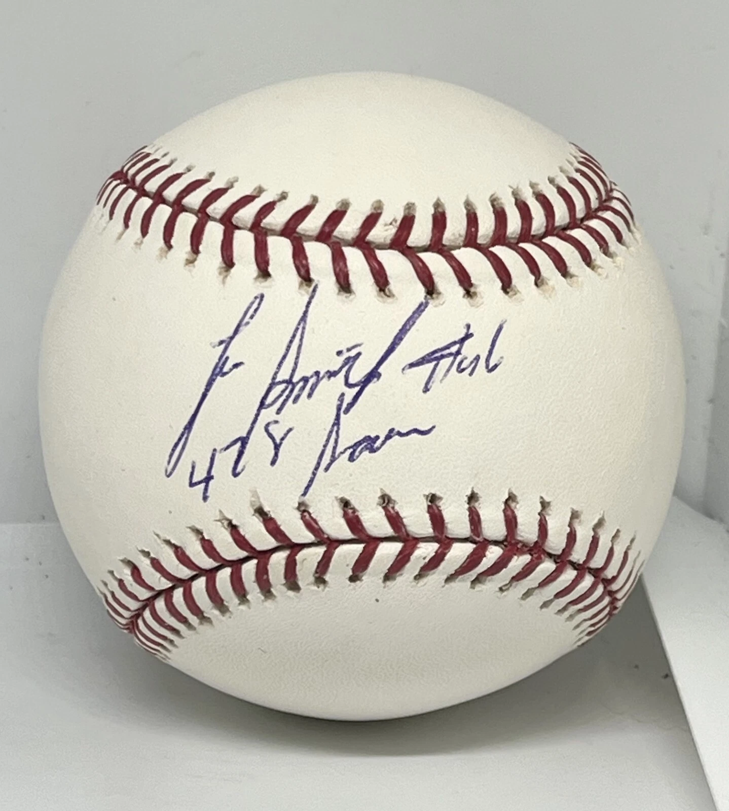 Lee Smith Cubs signed Official MLB Baseball Ball W/ 478 Saves Inscrip. Beckett