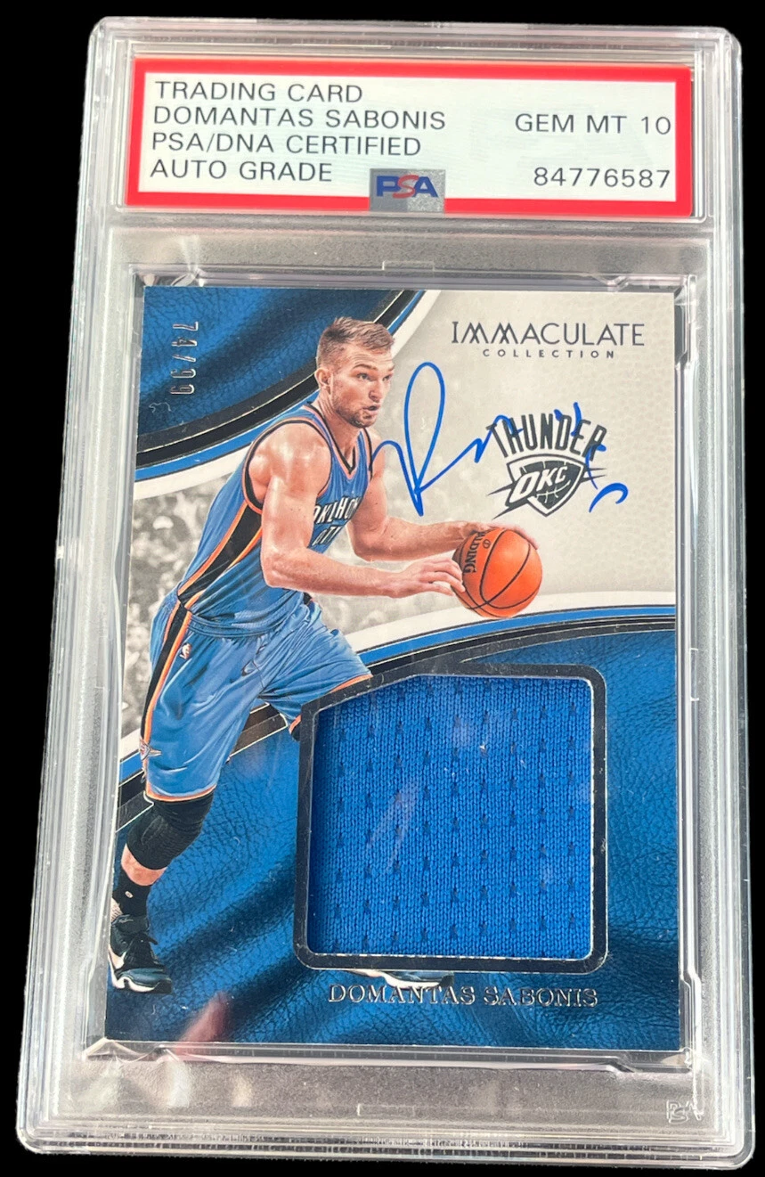 Domantas Sabonis Signed 2016 Immaculate Collection RPA /99 Psa GEM MINT 10 AUTO